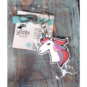 Yoobi Unicorn Keychain‎ with Rainbow Mane